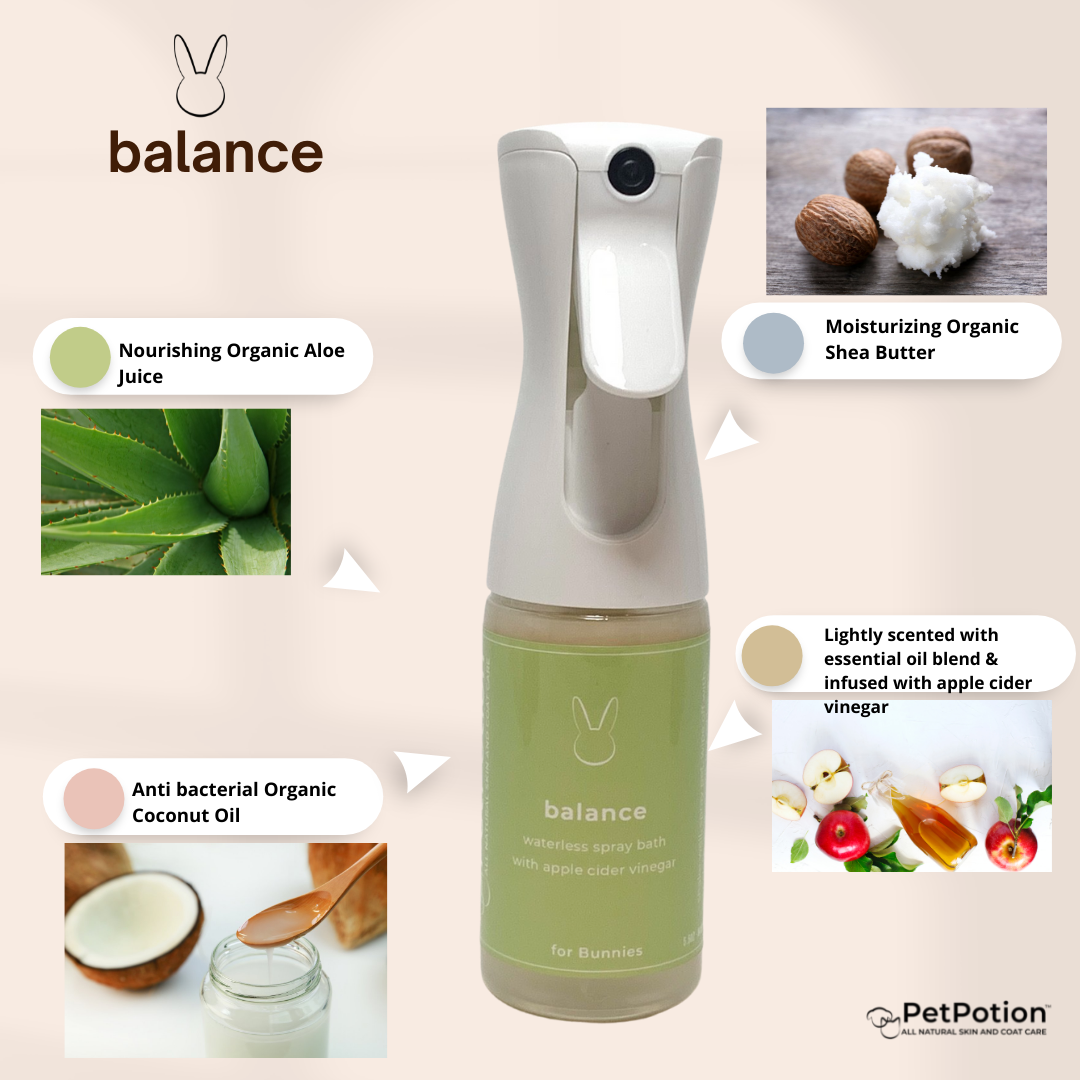 Balance Bunny No Rinse Waterless Spray Bath 5.5 oz - PetPotion™