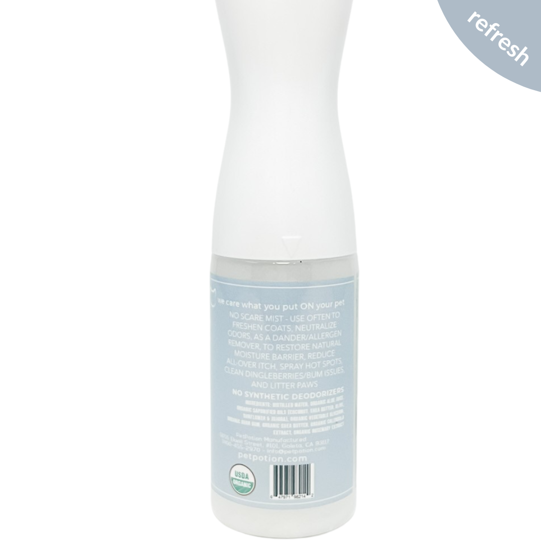Refresh Cat Organic, No Rinse, Misting Shampoo 5oz/ Unscented - PetPotion™