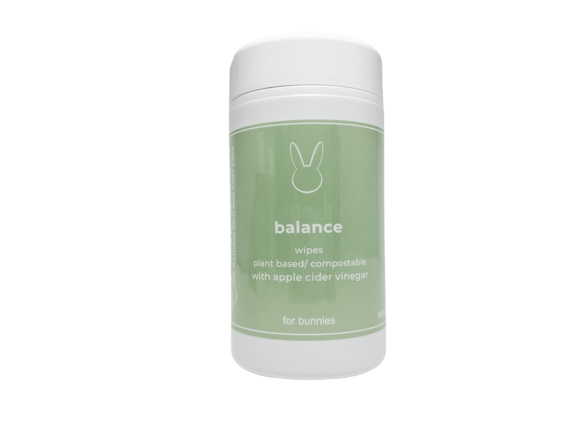 Balance Bunny Plant Based/ Compostable Wipes - Apple Cider Vinegar & Essential Oil Blend For Rabbits - PetPotion™