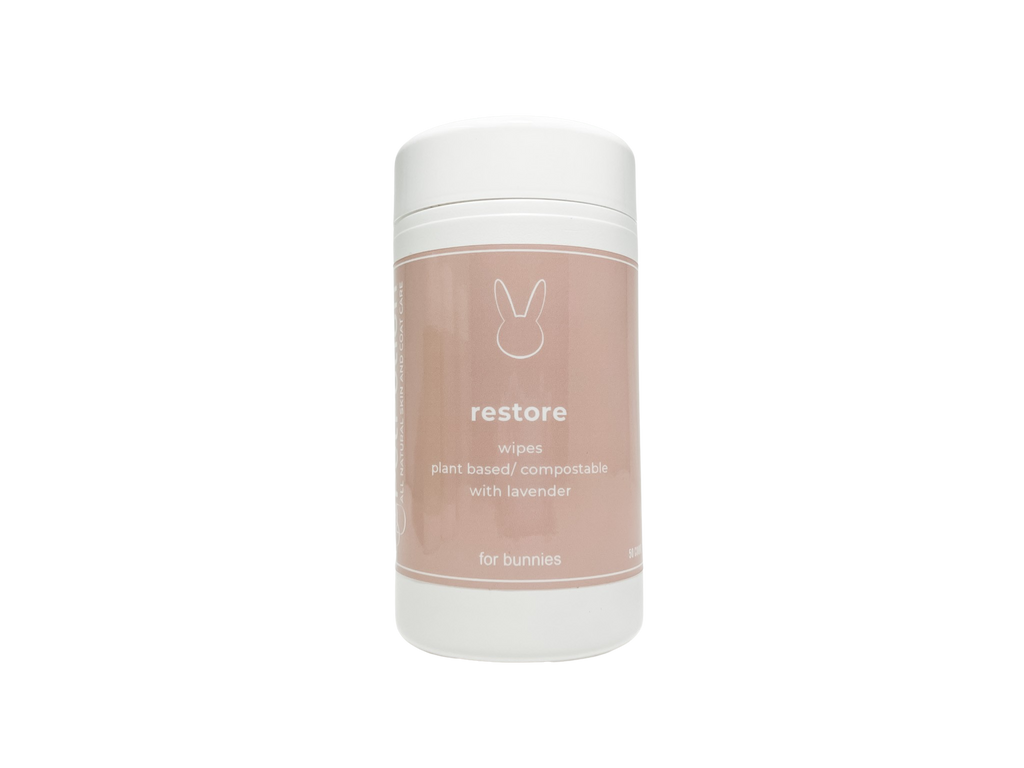Restore Bunny Plant Based/ Compostable Wipes - Lavender For Rabbits - PetPotion™