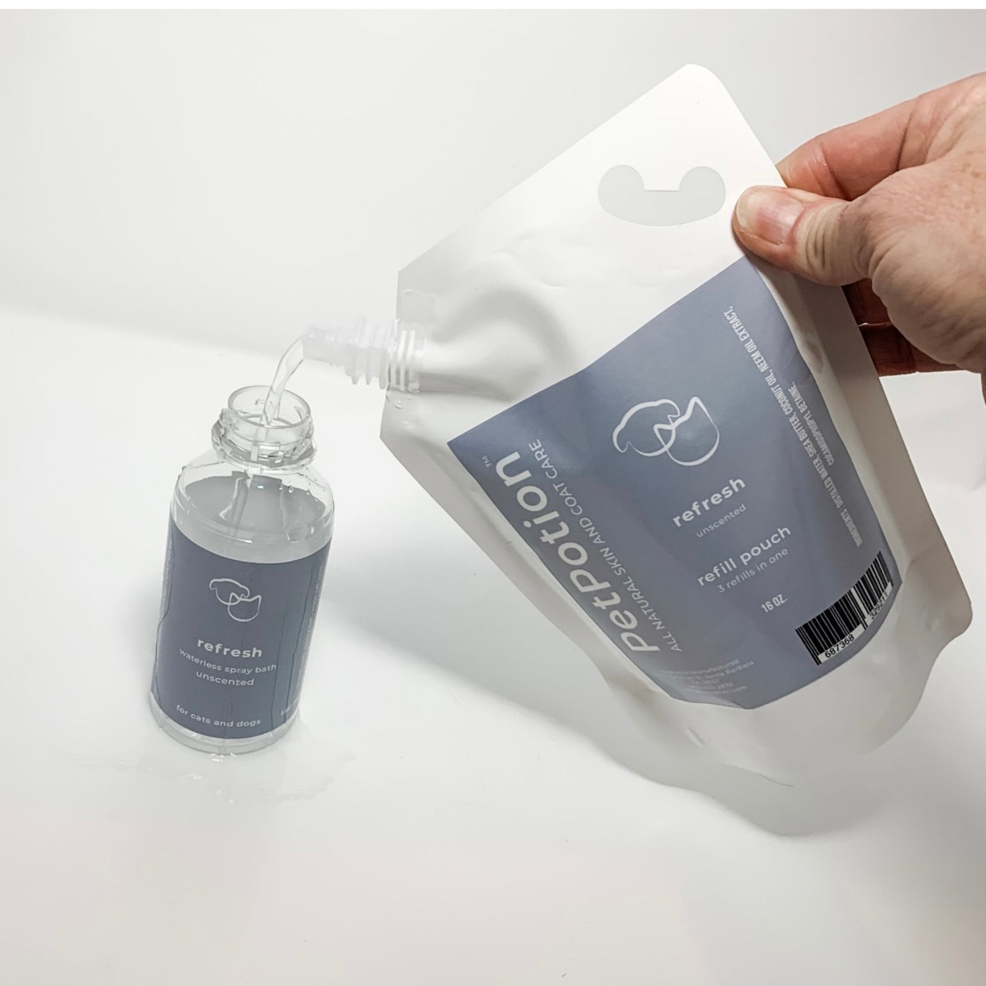 Refresh Waterless Spray Bath Refill Pouch - PetPotion™